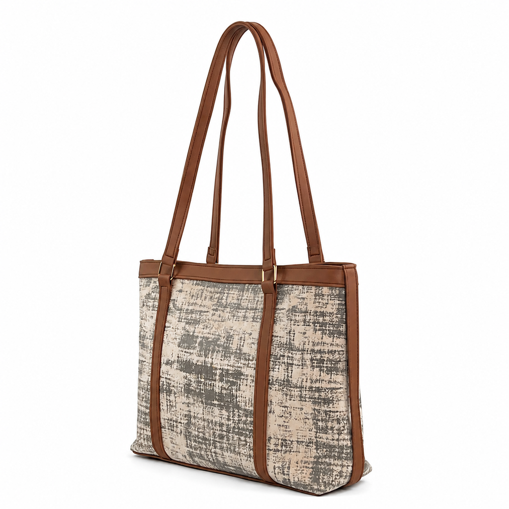 Tweed Texture Tote Bag