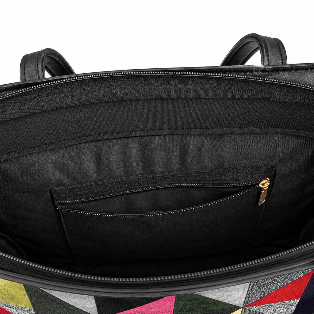 Geo Patchwork Tote Bag