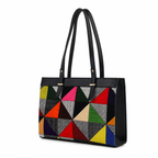 Geo Patchwork Tote Bag