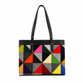 Geo Patchwork Tote Bag