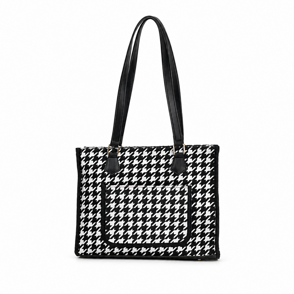Houndstooth Tote Bag