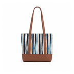 Azure Stripe Tote Bag