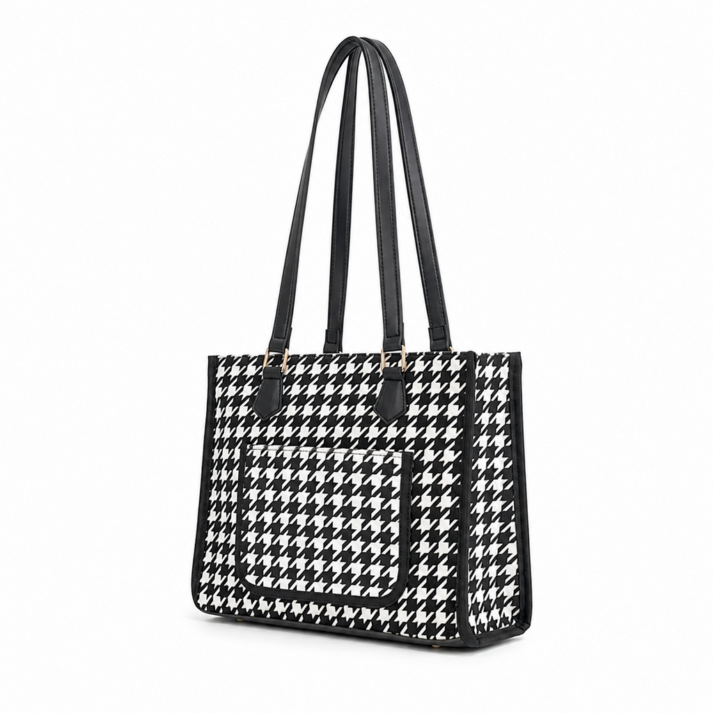 Houndstooth Tote Bag