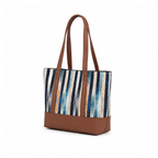 Azure Stripe Tote Bag