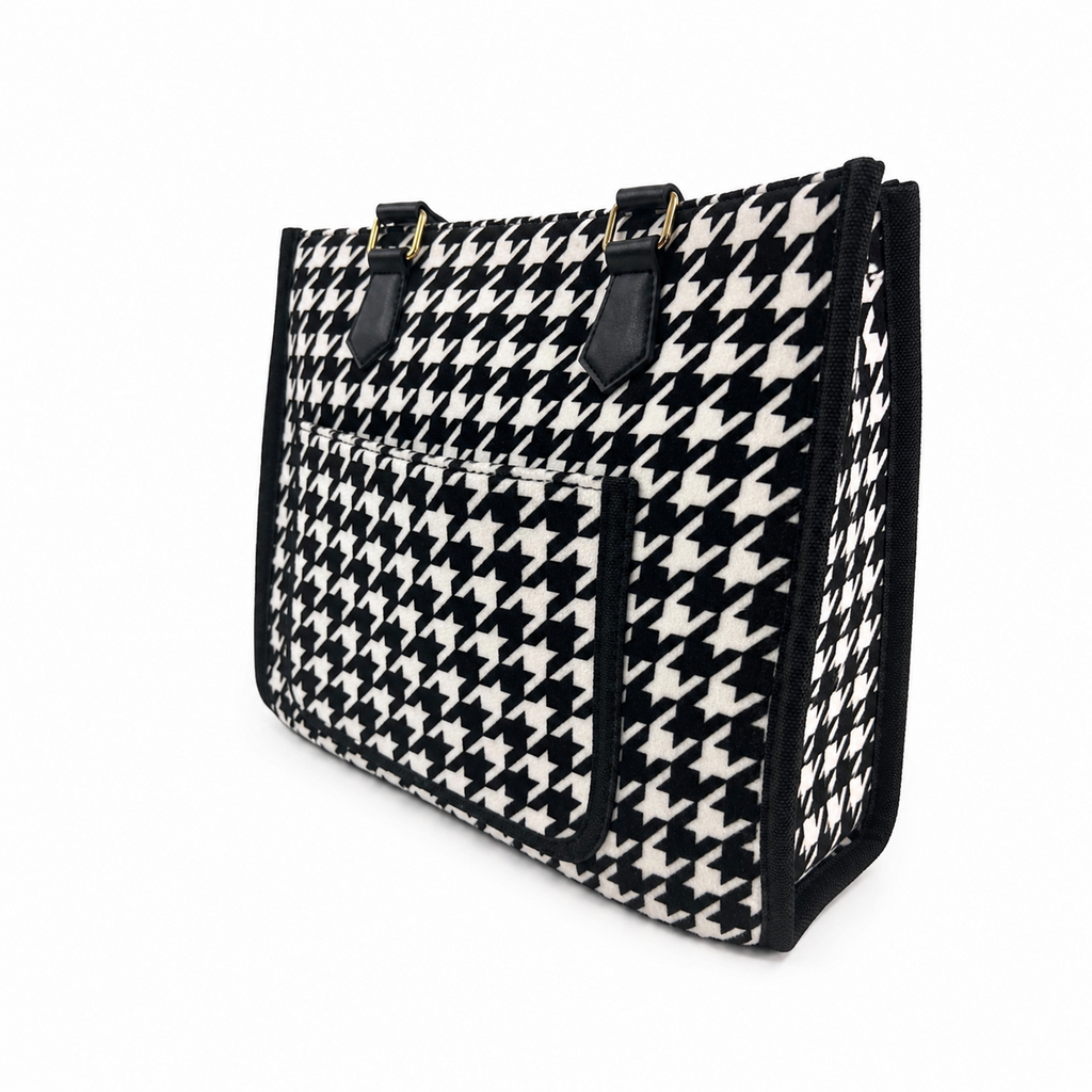 Houndstooth Tote Bag