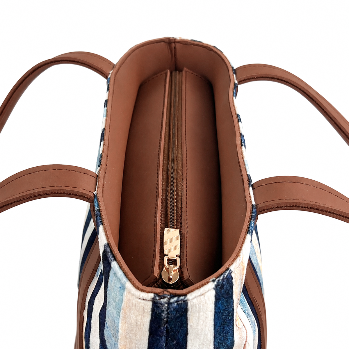 Azure Stripe Tote Bag
