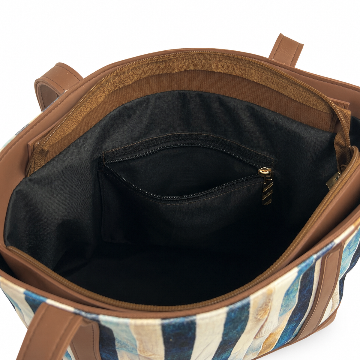 Azure Stripe Tote Bag