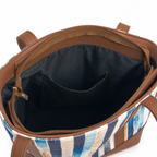 Azure Stripe Tote Bag